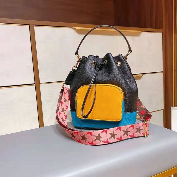 Design de design de designer qualidade correspondência de bolsa feminina saco de balde de bolsa de ombro de saco de petisco