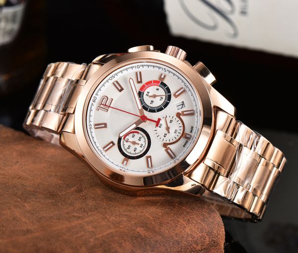 

mens watches 42mm dial 316 full stainless steel band mechanical automatic wristwatches for men valentine gift watch2, Slivery;brown