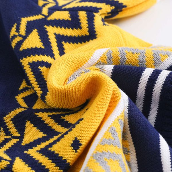 

knitted new leisure korean sweater cashmere children's coat eluc, Blue