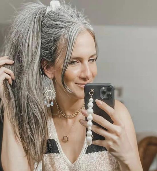 

salt pepper silver grey human hair ponytail extension clips drawstring straight loose curly pony tail hair piece 140g 18inch, Black