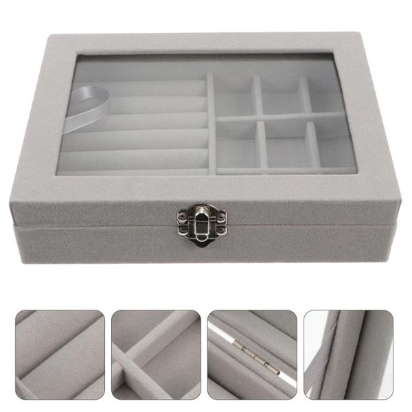 

1pc jewelry box display storage case ring earring holder jewelry organizer