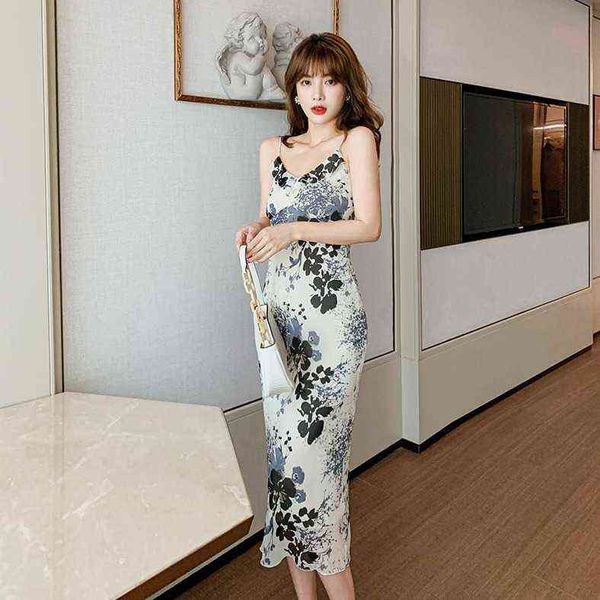 

casual dresses summer 2022 holiday printed chiffon dress, Black;gray