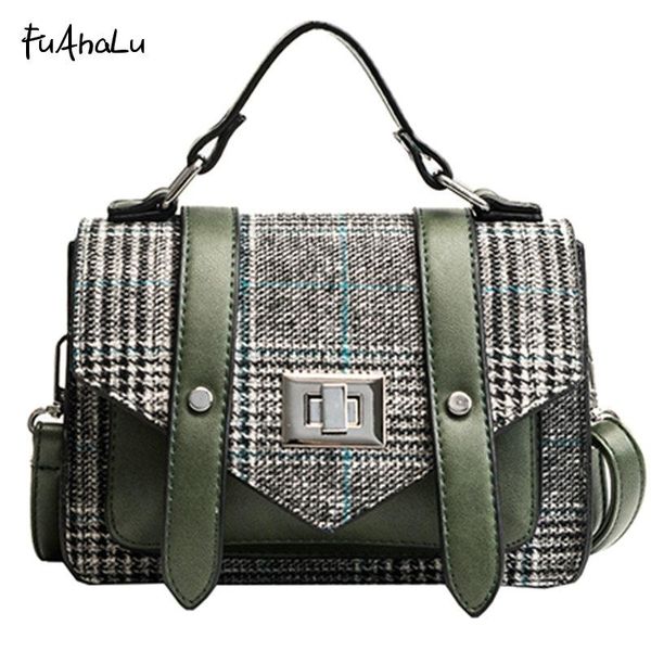 

fuahalu women's new fashion hit color personalized wild shoulder messenger bag