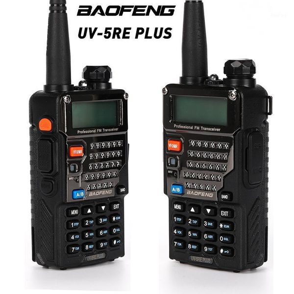 

2pcs uv-5re plus baofeng dual-dand vhf/uhf ctcss&cdcss two-way radio walkie talkie 136-174mhz and 400-520hz (tx/rx)1