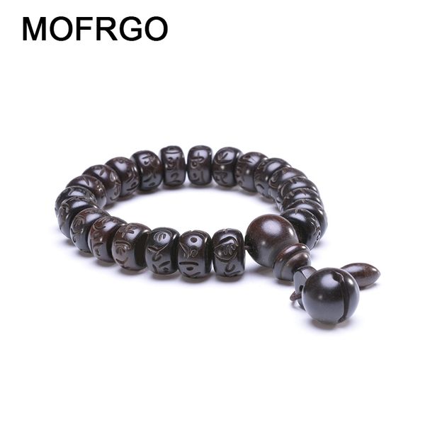 

tibetan buddhist mala buddha bracelet natural wood bead bracelet om meditation yoga prayer bracelets for men women jewelry gift y200730, Black
