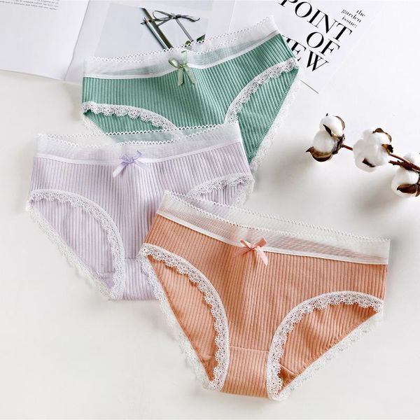 

10 pcs/lot cotton underpants women panties waist underwear female briefs soft underwear female lingerie njr s08, Black;pink