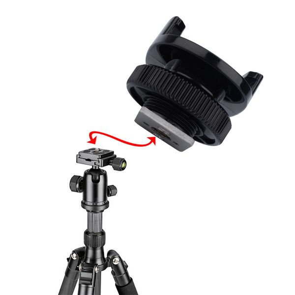 

flash mount light adapter shoe mount adaptor for gopro / slr cameras - black