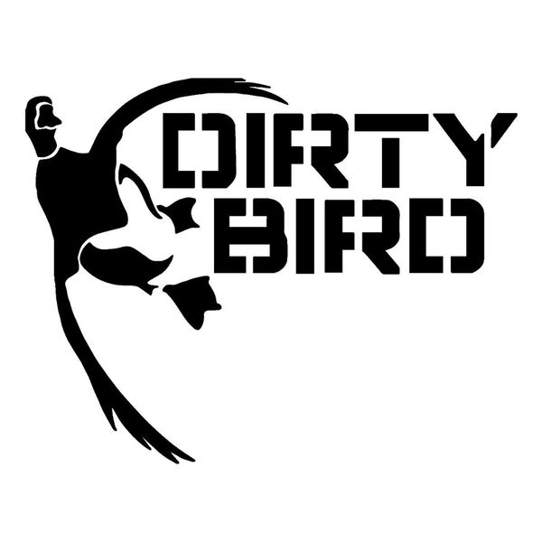 

12.6cm*9.9cm dirty bird fashion car styling vinyl decor car sticker s4-0627