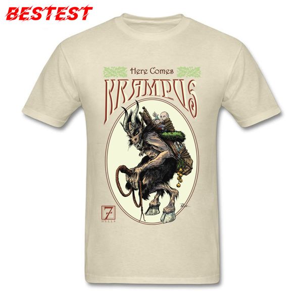 

cool tshirt beige here comes krampus tees comics street o neck sleeve sport hooded sweatshirt hoodie men t shirt