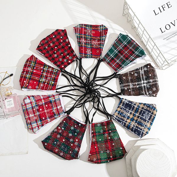 

christmas face mask santa claus gift snowflake print designer face mask breathable dustproof pm2.5 facemask