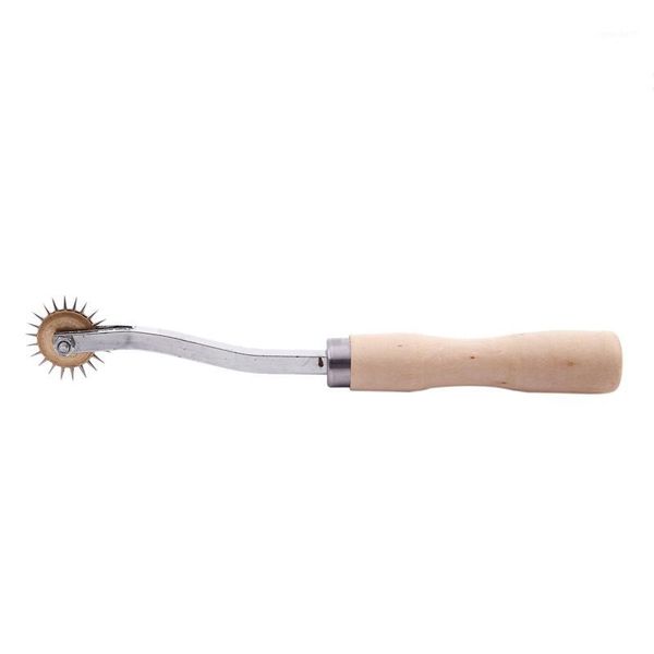 

sewing notions & tools yellow wooden handle tracing wheel for tracer1, Black