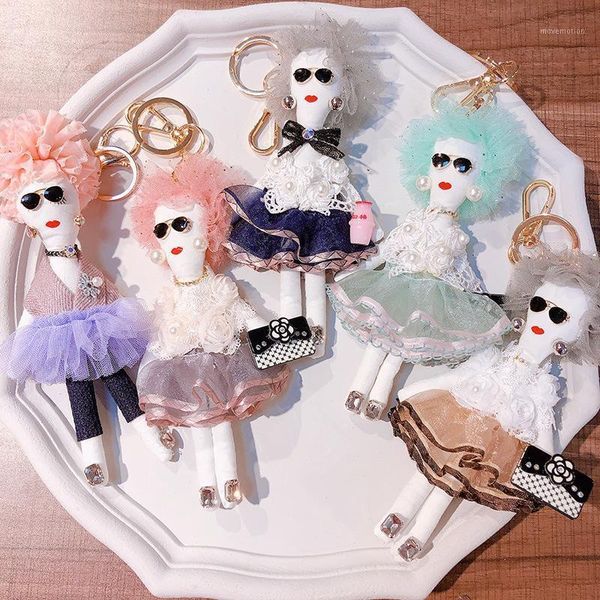 

black tassel keychain for women chain charms female keyring accessories fashion jewelry girl lady purse pendant car key chains1, Silver