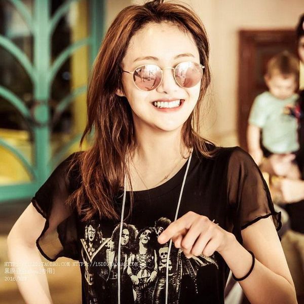 

sunglasses jyjewel metal round steampunk men women brand designer retro frame vintage uv400, White;black