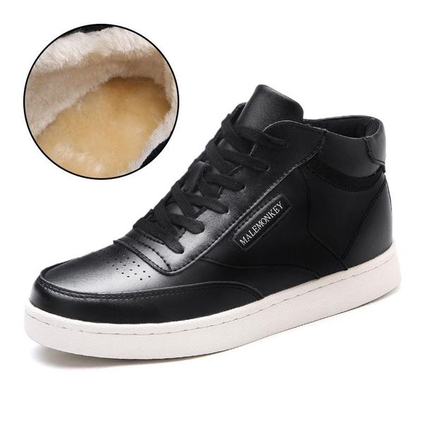 

boots 2021 white classic retro women's snow fashionable lace up round toe winter plus velvet platform ankle for women, Black