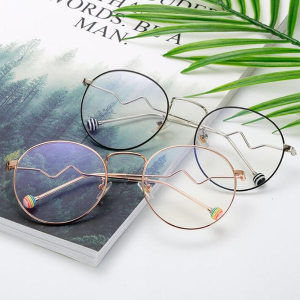 

anti blue light blocking glasses computer glasses round fashion computer monitor screen blue light eyewear accessories kx89043, Silver