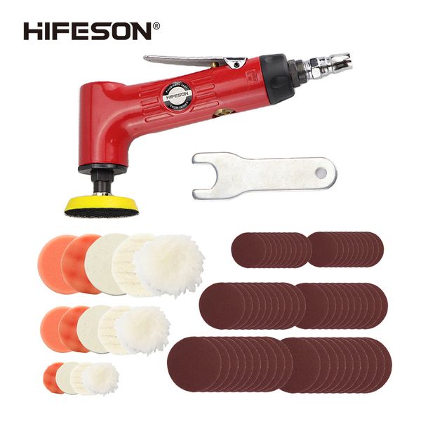 

hifeson t3 concentric straight pneumatic sandpaper machine 1/2/3" polishing machine polishing and waxing