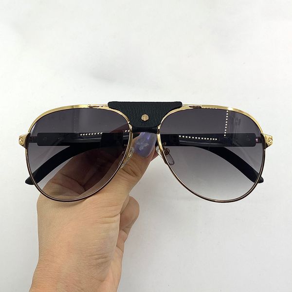 

new ct0582 men and women square sunglasses metal frame popular retro uv400 lenses eye protection classic style gift box, White;black