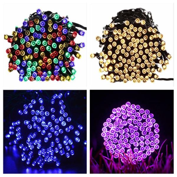 

solar garden light 12m 100led string lights christmas tree lighting waterproof patio solar garland garden light 4 styles t2i51591