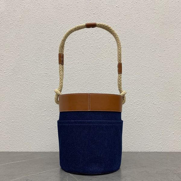 

2022 new bucket corde hemp rope bucket bag