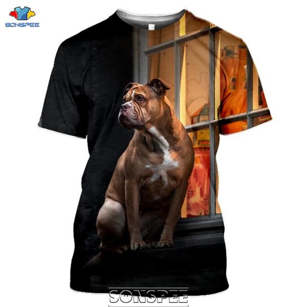 

animal boxer dog 3d print shirts comics plus size harajuku men clothing