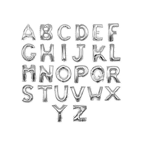 

gold&silver letter number foil balloons 1pc 16inch alphabet digital inflatable balloons wedding birthday party diy decorations wmtovz