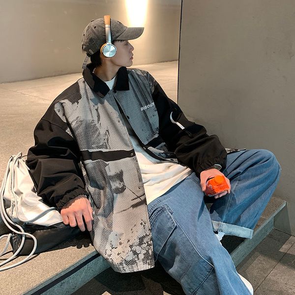 

spring 2021 men's new fall lapel senior custom fashion jacket size m-5xl ejru, Black;brown