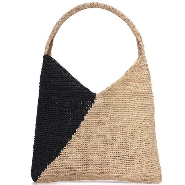 

portable straw bag ladies handmade straw bag simple seaside holiday shoulder