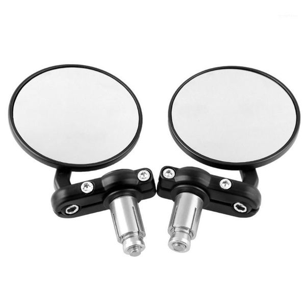 

universal motorcycle cnc rotate round 7/8" handle bar end side rearview mirrors buggy motorcycle modified rearview mirror1
