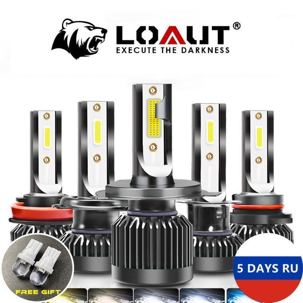 

2020 loaut mini car headlights led h7 h4 h11 h1 h8 h9 9005 3 9006 4 9012 fog lights lamp auto bulbs 60w 12000lm 12v 24v moto1