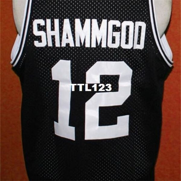 

vintage color black white 121 #12 god shammgod college jersey size s-4xl or custom any name or number jersey