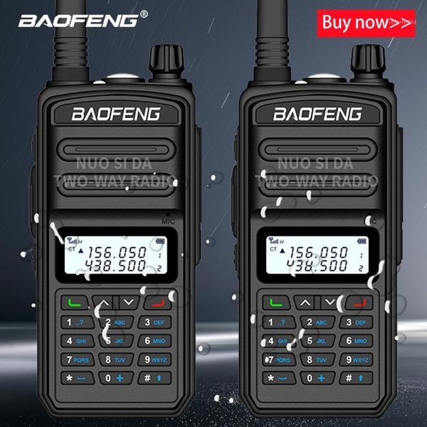 

walkie talkie 2pcs upgrade s5plus baofeng waterproof long range 20km two way radio vhf uhf ham cb station1