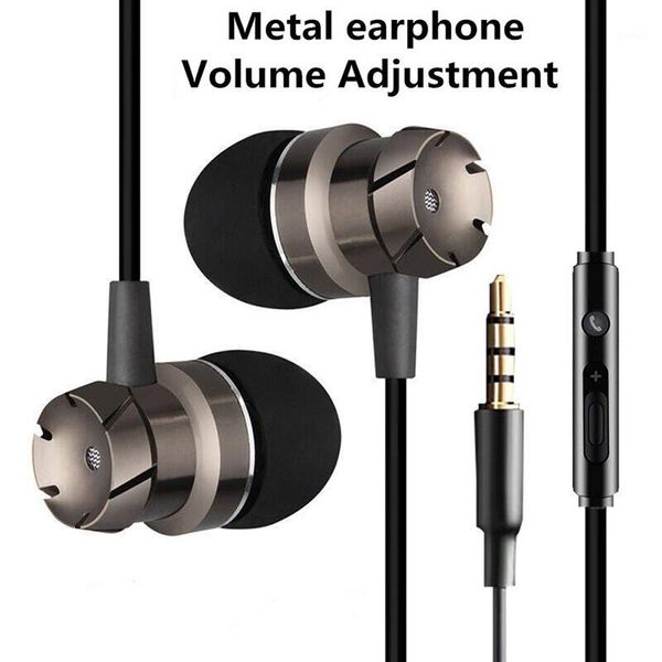 

headsets 3.5mm in-ear with microphone gaming music wire control for mobile phone1