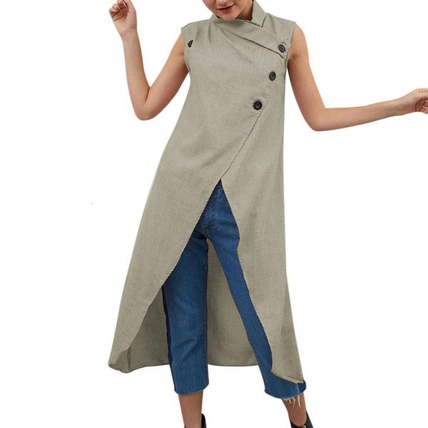 

large size 5xl women ladies irregular dress cotton and linen vestidos stand collar solid colors white dresses with buttons mujer, Black;gray