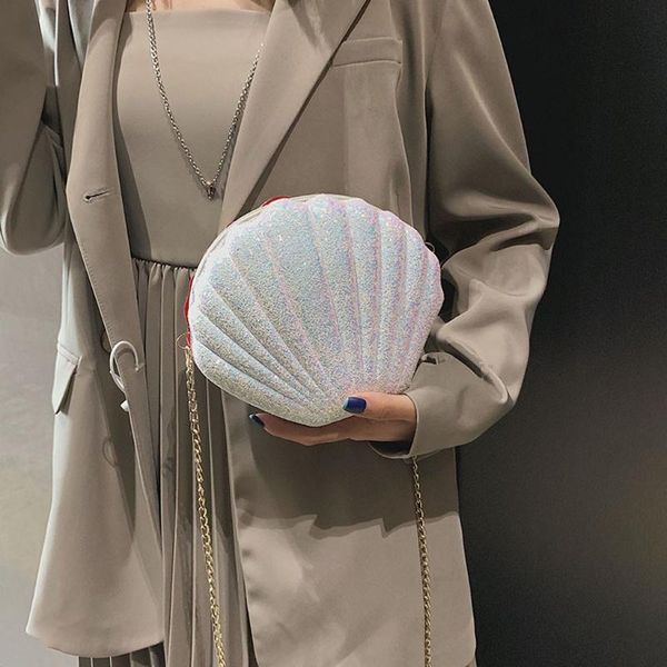 

handbag shoulder bagsfashion women' bag wild shoulder bag ladies chain student casual handbag beach shell bags#g1