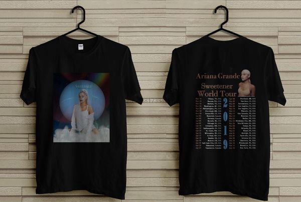 

new ariana grande sweetener tour dates t shirt men cloathing simple short sleeved t shirt tee plus size sport hooded sweatshirt hoodie