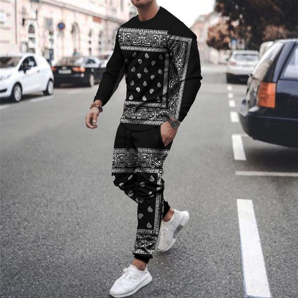 

summer 2021 casual men's two-piece shirt, round neck drawstring , personalized printing, Gray