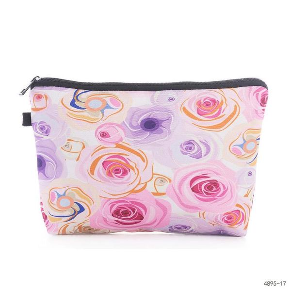

свежее мода портативный цветы путешествия косметический мешок карандаш для макияжа чехол женщины туалетных wash организатор сумка женский мо