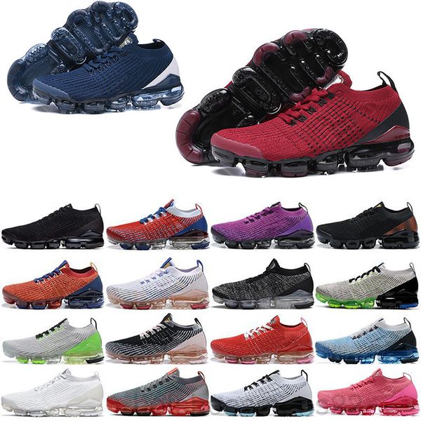 

new air 2.0 fly 3.0 knit casual shoes bred cny blue fury south beach all black triple white men designer sports sneakers size 36-46 adg9