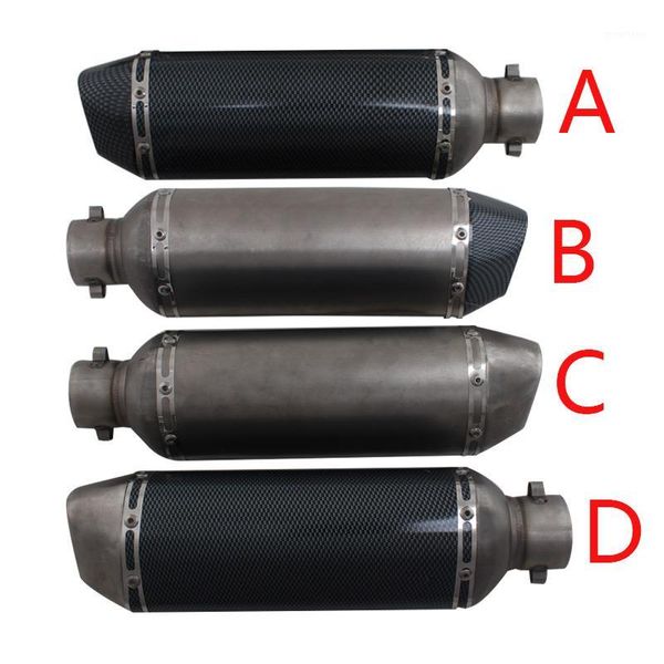 

universal exhaust motorcycle moto modified for dirt pit bike scooter exhaust pipe muffler carbon fiber pipe1