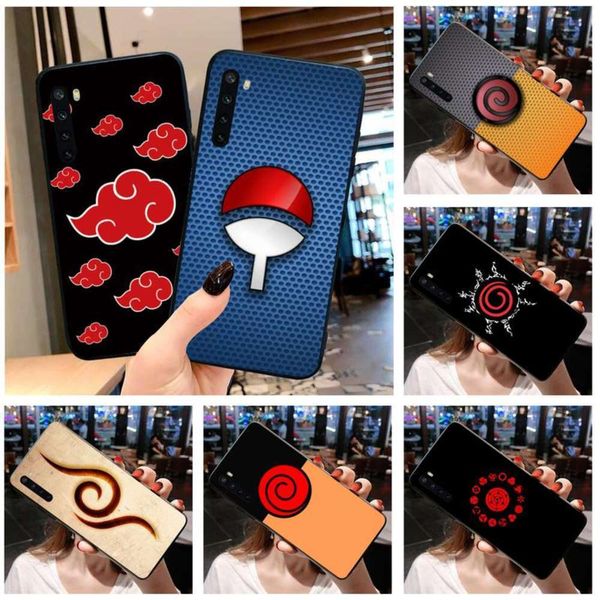 

3naruto akira uchiha badge case for oppo 6 realm 3 5 pro c2 reno2-z a11xcf1