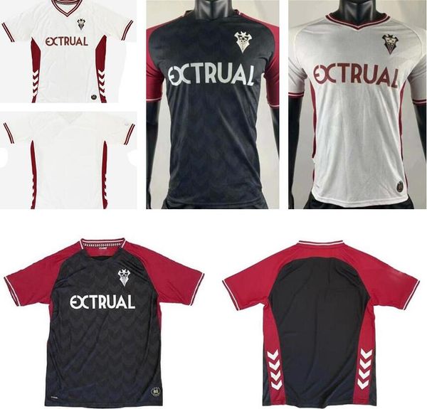 

2020 2021 albacete soccer jerseys 10 zozulya garcia galvez rodriguez aridane susaeta custom albacete balompie home away football shirt, Black