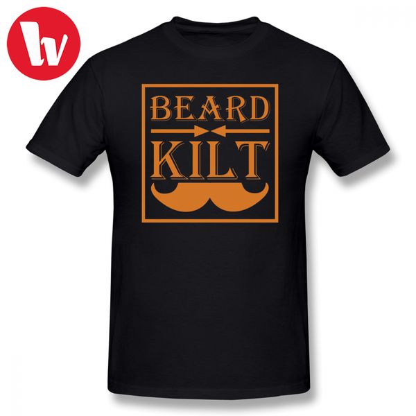 

beard kilt letter print short sleeve funny casual summer male streetwear sport hooded sweatshirt hoodie t shirt