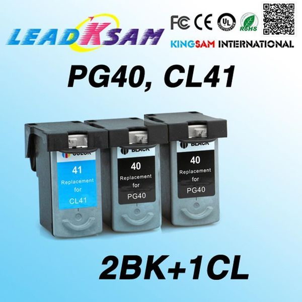 

3pcs=2bk+1color ink cartridge compatible for pg40 cl41 pg-40 cl-41 for ip1180/ip1200/ip1300/ip1600/ip1700/ip18801