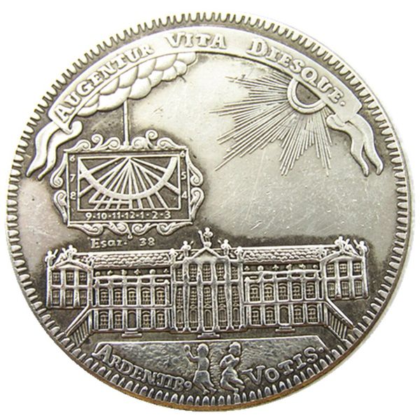 DE(28)Tedesco 1705 1ﾽ Thaler - Anton Ulrich Craft Silver Plated Plain Edge Copy Coin stampi in metallo produzione fabbrica Prezzo