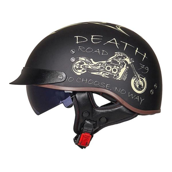 

motorcycle helmet half helmet four seasons retro vintage moto crash riding cafe racer biker motorbike for men