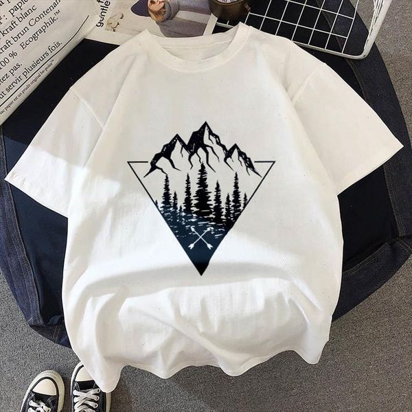 

new t shirt dark forest print harajuku t shirt women fashion vintage graphics tshirt o neck white female streetwear clothing