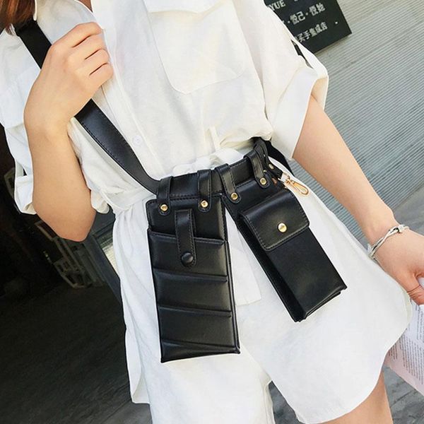 

causal women waist bag fashion leather chest bags waist belt bag high-quality female crossbody fanny pack girl small phone pack