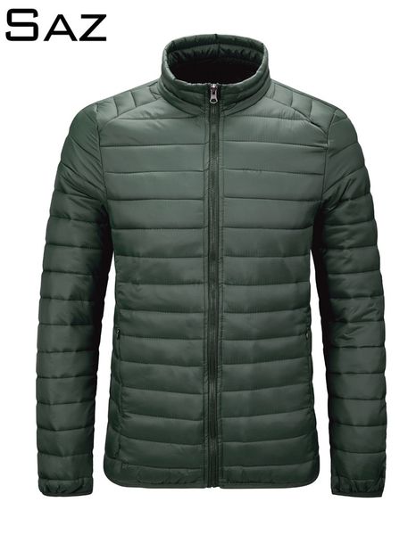 

saz jacket men winter portability warm down man coat, Black