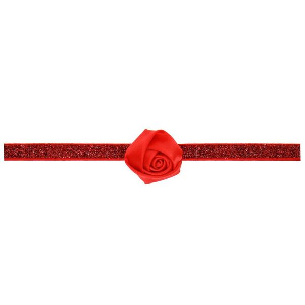 

baby girl оголовье infant волосы аксессуар цветочного rose tie bow новорожденного головной убор тиара headwrap подарки малыши бинт лента цве, Slivery;white