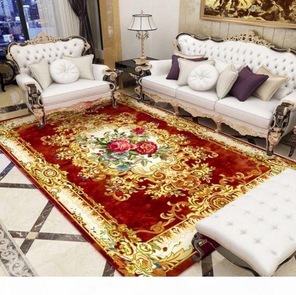 

new print carpet living room coffee table blanket bedroom room sofa large carpet modern simple household bedside blanket floor mats wholesal